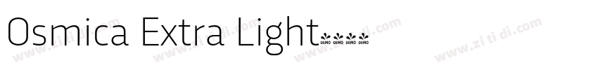 Osmica Extra Light字体转换